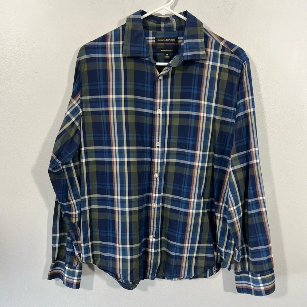 Banana Republic Men's Multicolor Plaid Shirt